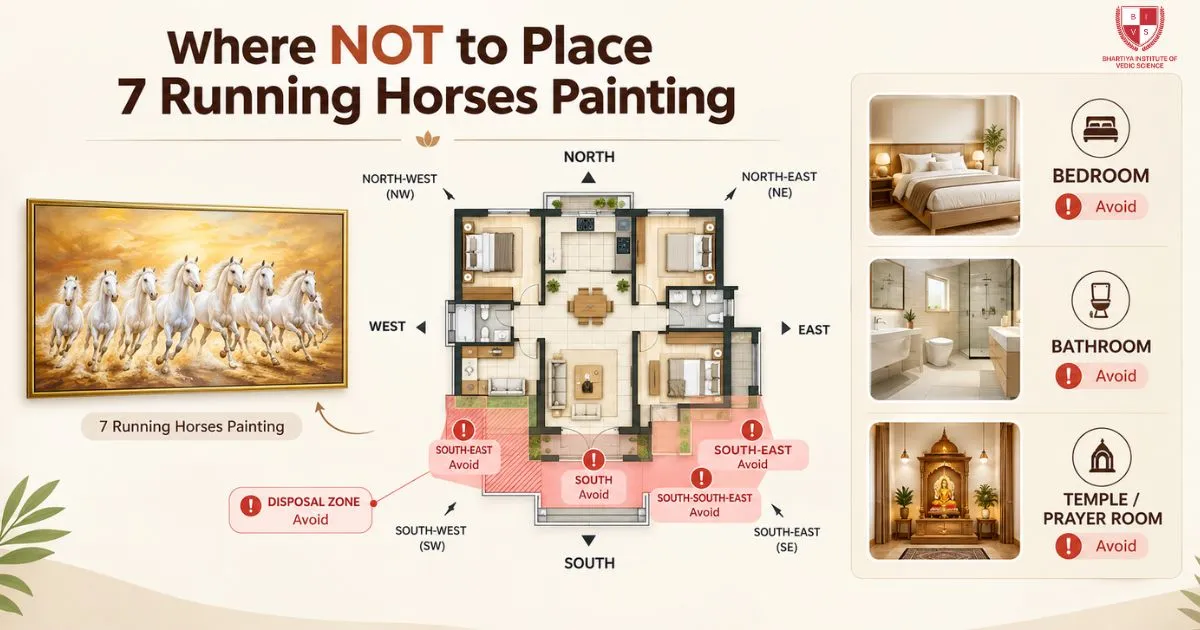 Where Not to Place 7 Running Horses Painting